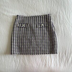 Tiffosi Plaid Mini Skirt (sz M)